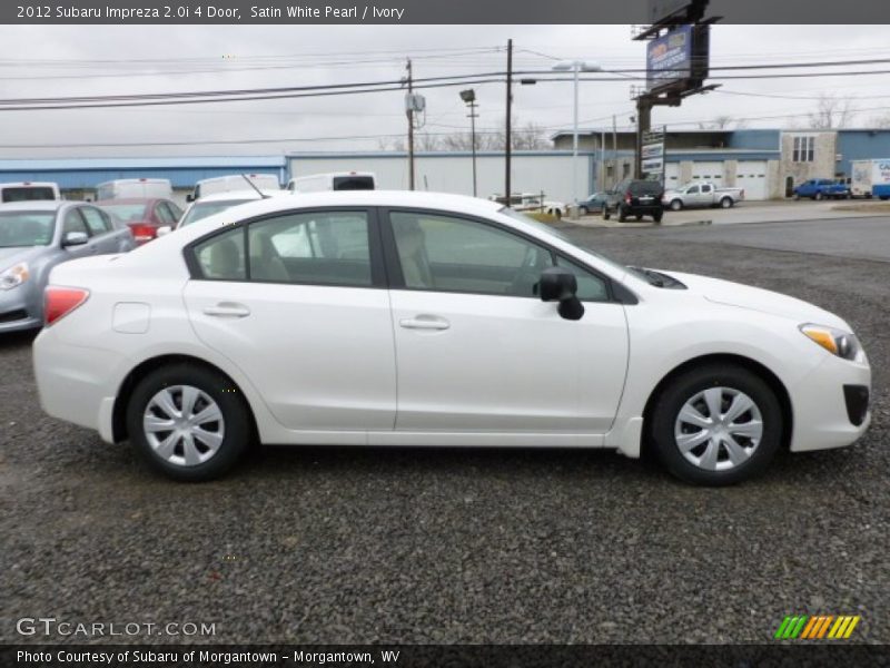 Satin White Pearl / Ivory 2012 Subaru Impreza 2.0i 4 Door