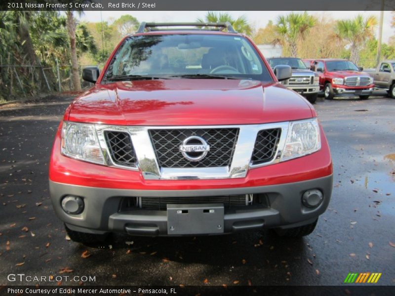 Red Brick / Steel 2011 Nissan Frontier S Crew Cab