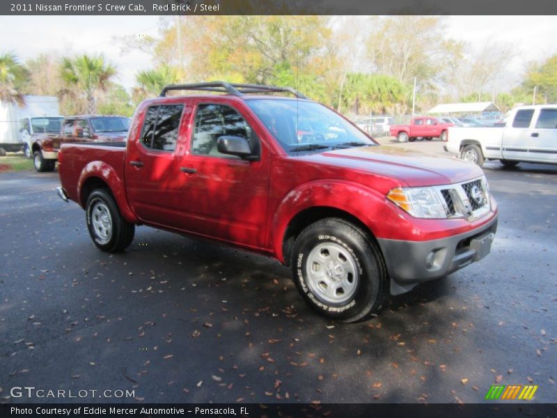 Red Brick / Steel 2011 Nissan Frontier S Crew Cab