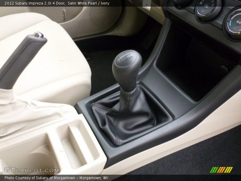  2012 Impreza 2.0i 4 Door 5 Speed Manual Shifter