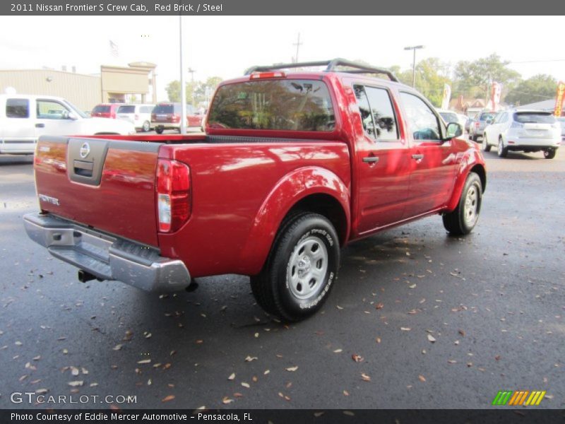 Red Brick / Steel 2011 Nissan Frontier S Crew Cab
