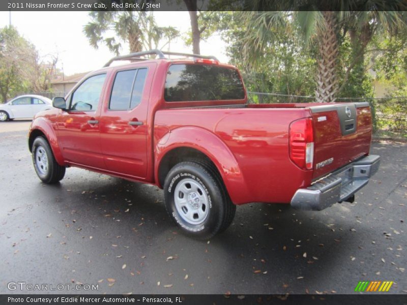Red Brick / Steel 2011 Nissan Frontier S Crew Cab