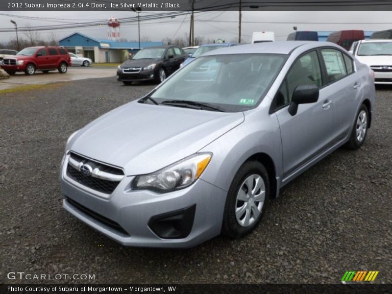 Ice Silver Metallic / Black 2012 Subaru Impreza 2.0i 4 Door