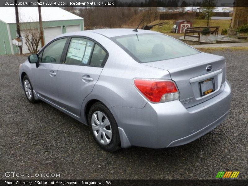 Ice Silver Metallic / Black 2012 Subaru Impreza 2.0i 4 Door