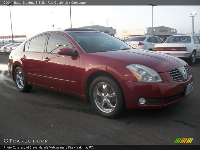 Red Opulence / Cafe Latte 2004 Nissan Maxima 3.5 SL