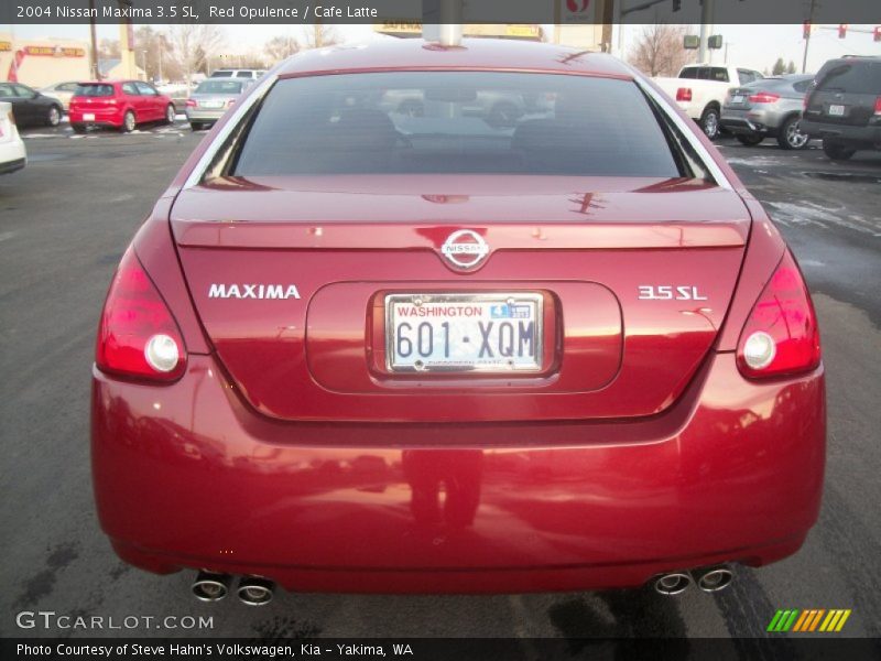 Red Opulence / Cafe Latte 2004 Nissan Maxima 3.5 SL