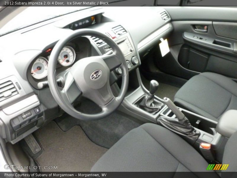 Ice Silver Metallic / Black 2012 Subaru Impreza 2.0i 4 Door