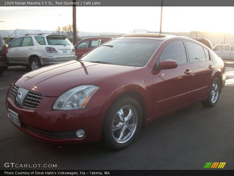 Red Opulence / Cafe Latte 2004 Nissan Maxima 3.5 SL