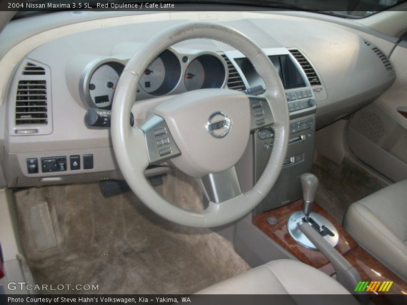Red Opulence / Cafe Latte 2004 Nissan Maxima 3.5 SL
