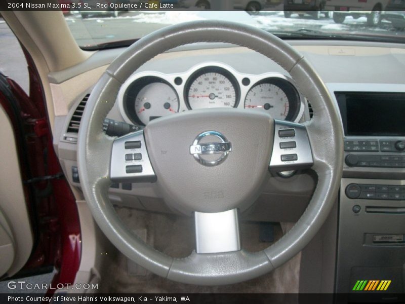Red Opulence / Cafe Latte 2004 Nissan Maxima 3.5 SL