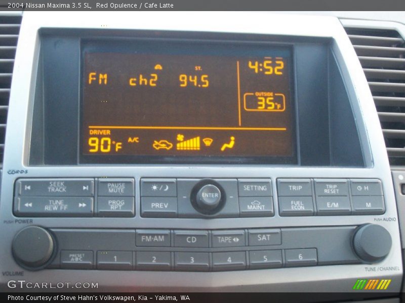 Red Opulence / Cafe Latte 2004 Nissan Maxima 3.5 SL