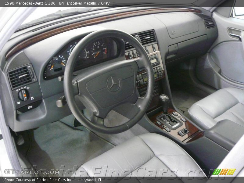 Brilliant Silver Metallic / Gray 1998 Mercedes-Benz C 280