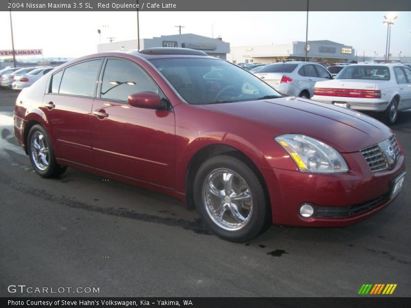 Red Opulence / Cafe Latte 2004 Nissan Maxima 3.5 SL