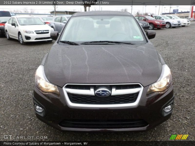 Deep Cherry Red Pearl / Ivory 2012 Subaru Impreza 2.0i Limited 4 Door