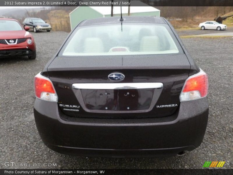 Deep Cherry Red Pearl / Ivory 2012 Subaru Impreza 2.0i Limited 4 Door