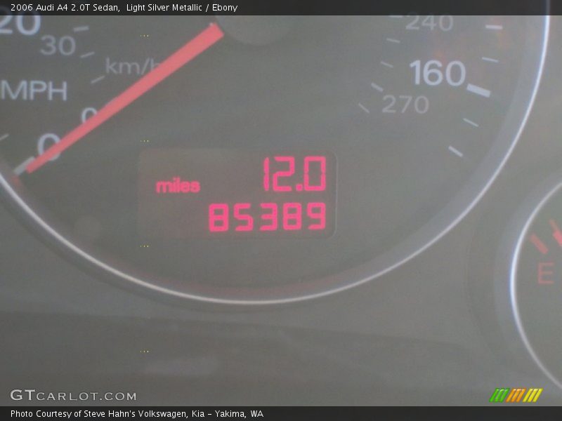 Light Silver Metallic / Ebony 2006 Audi A4 2.0T Sedan