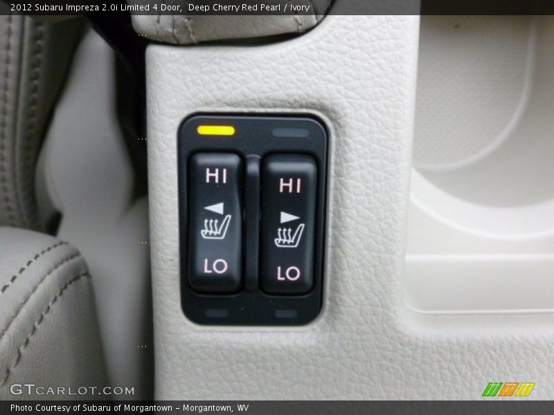Controls of 2012 Impreza 2.0i Limited 4 Door