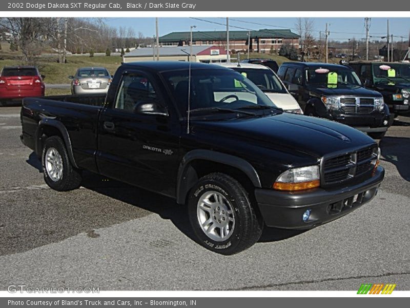 Black / Dark Slate Gray 2002 Dodge Dakota SXT Regular Cab
