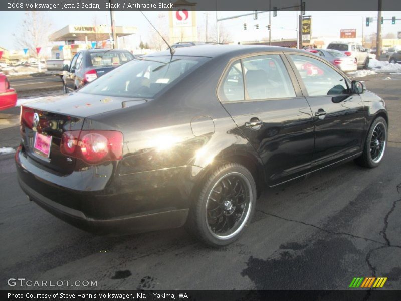 Black / Anthracite Black 2008 Volkswagen Jetta S Sedan