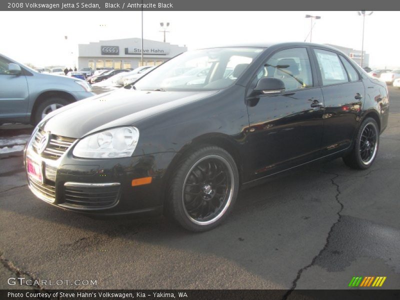 Black / Anthracite Black 2008 Volkswagen Jetta S Sedan
