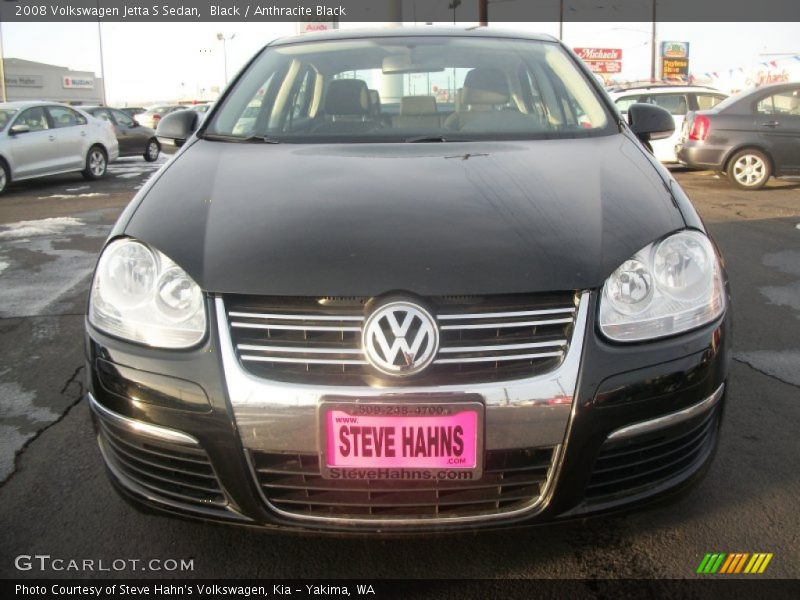 Black / Anthracite Black 2008 Volkswagen Jetta S Sedan