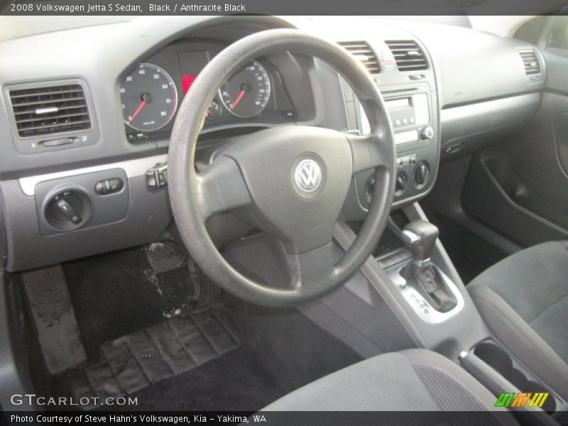 Black / Anthracite Black 2008 Volkswagen Jetta S Sedan