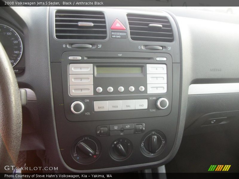 Black / Anthracite Black 2008 Volkswagen Jetta S Sedan