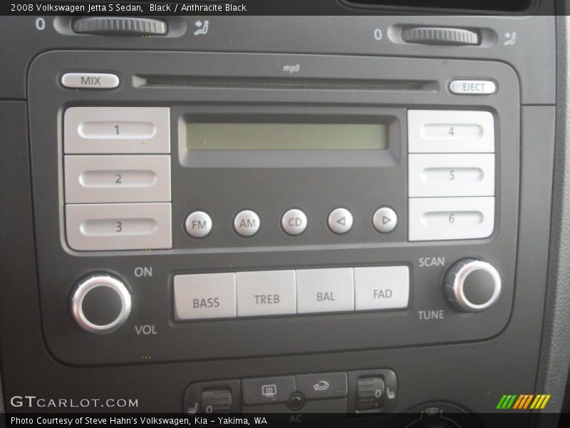 Black / Anthracite Black 2008 Volkswagen Jetta S Sedan