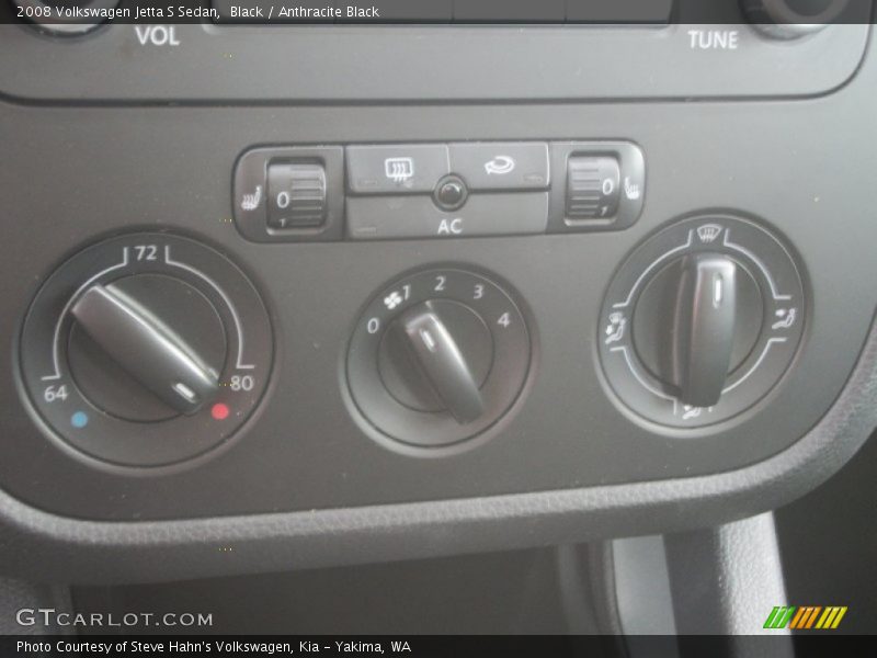 Black / Anthracite Black 2008 Volkswagen Jetta S Sedan