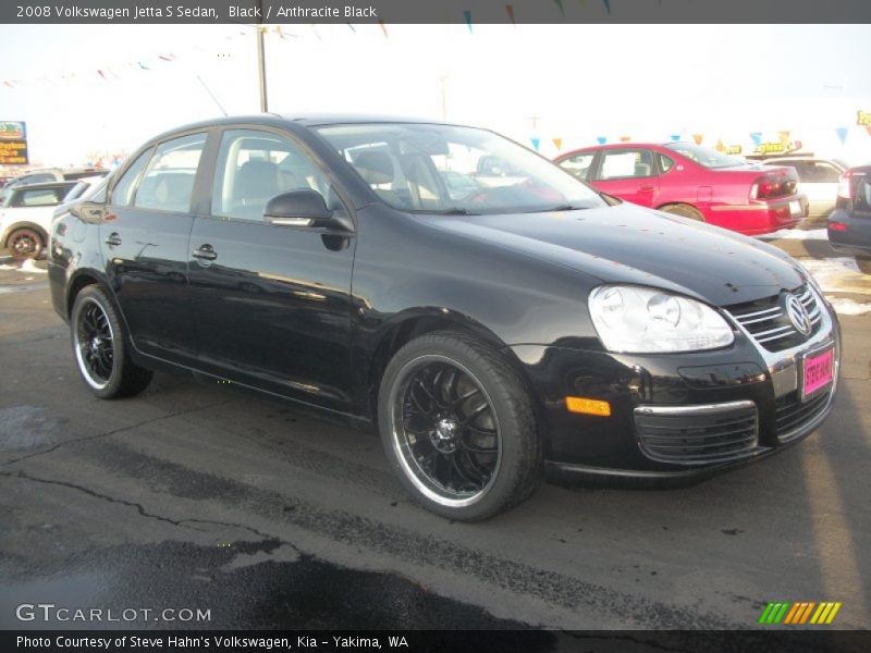 Black / Anthracite Black 2008 Volkswagen Jetta S Sedan