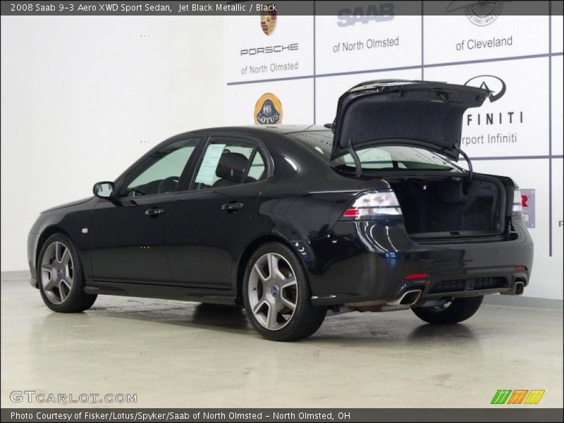 Jet Black Metallic / Black 2008 Saab 9-3 Aero XWD Sport Sedan