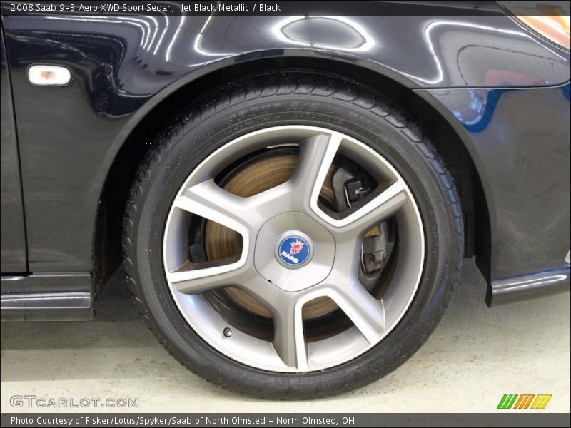 Jet Black Metallic / Black 2008 Saab 9-3 Aero XWD Sport Sedan