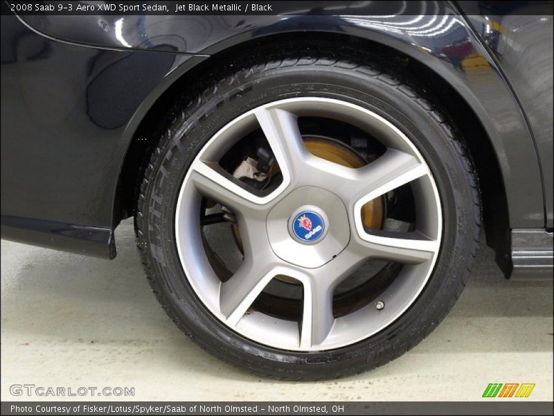 Jet Black Metallic / Black 2008 Saab 9-3 Aero XWD Sport Sedan