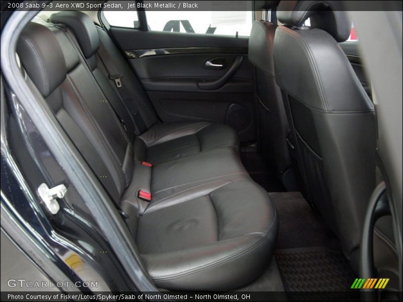 Jet Black Metallic / Black 2008 Saab 9-3 Aero XWD Sport Sedan