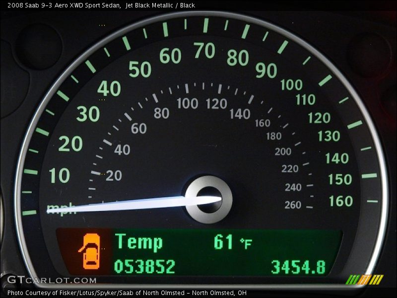 Jet Black Metallic / Black 2008 Saab 9-3 Aero XWD Sport Sedan