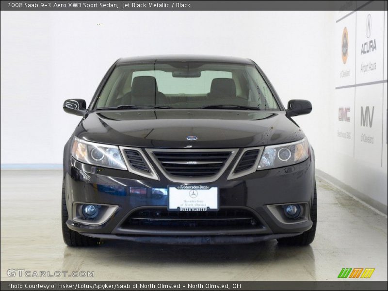 Jet Black Metallic / Black 2008 Saab 9-3 Aero XWD Sport Sedan