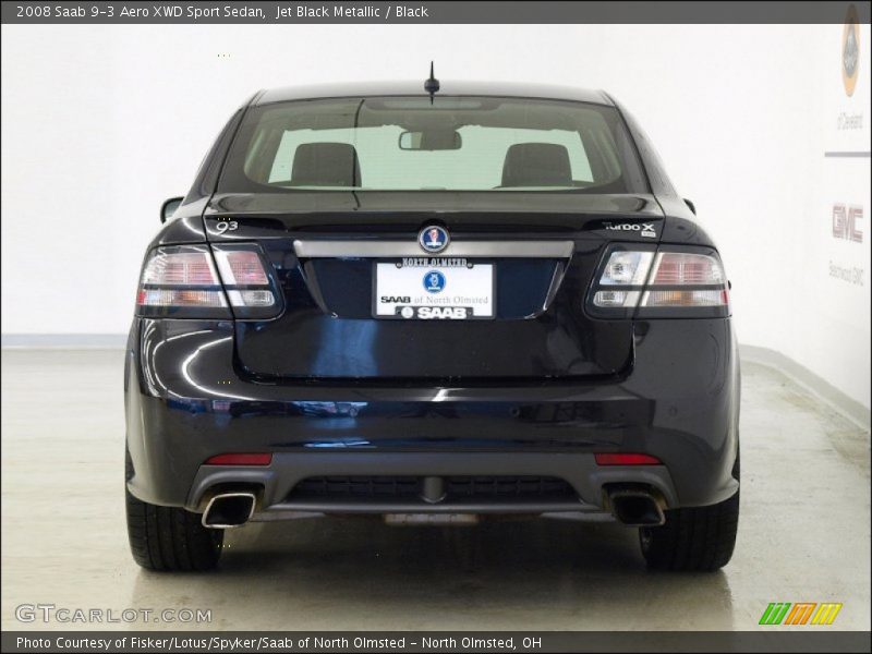 Jet Black Metallic / Black 2008 Saab 9-3 Aero XWD Sport Sedan