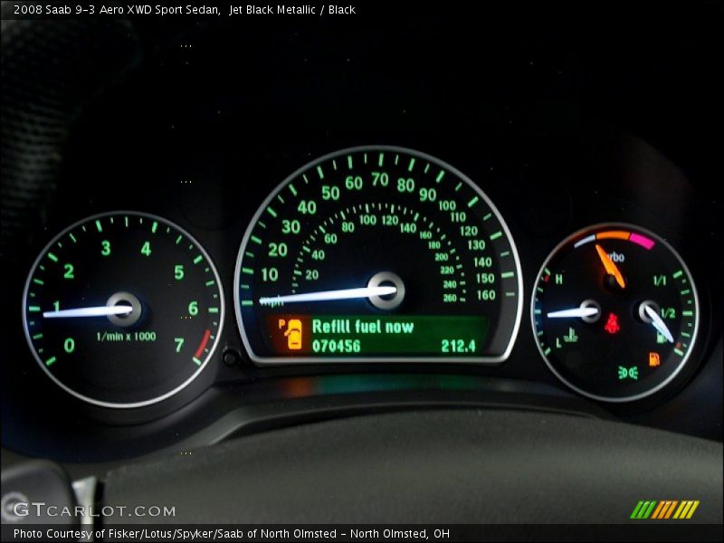  2008 9-3 Aero XWD Sport Sedan Aero XWD Sport Sedan Gauges