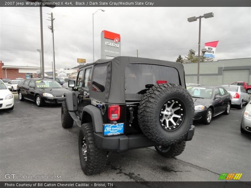 Black / Dark Slate Gray/Medium Slate Gray 2007 Jeep Wrangler Unlimited X 4x4