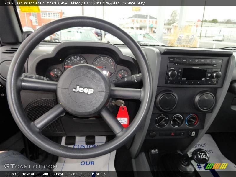 Black / Dark Slate Gray/Medium Slate Gray 2007 Jeep Wrangler Unlimited X 4x4