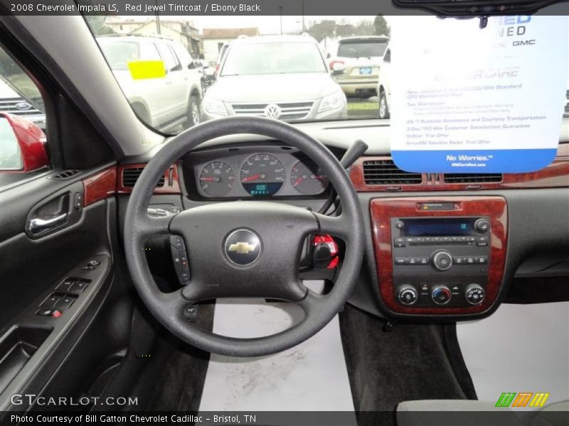 Red Jewel Tintcoat / Ebony Black 2008 Chevrolet Impala LS
