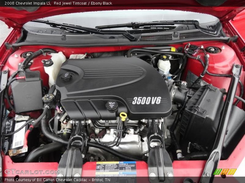 Red Jewel Tintcoat / Ebony Black 2008 Chevrolet Impala LS