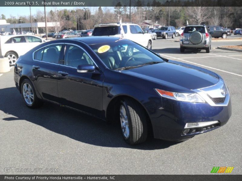 Royal Blue Pearl / Ebony 2009 Acura TL 3.5