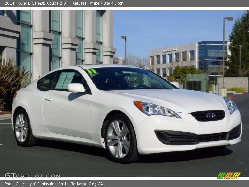 Karussell White / Black Cloth 2011 Hyundai Genesis Coupe 2.0T