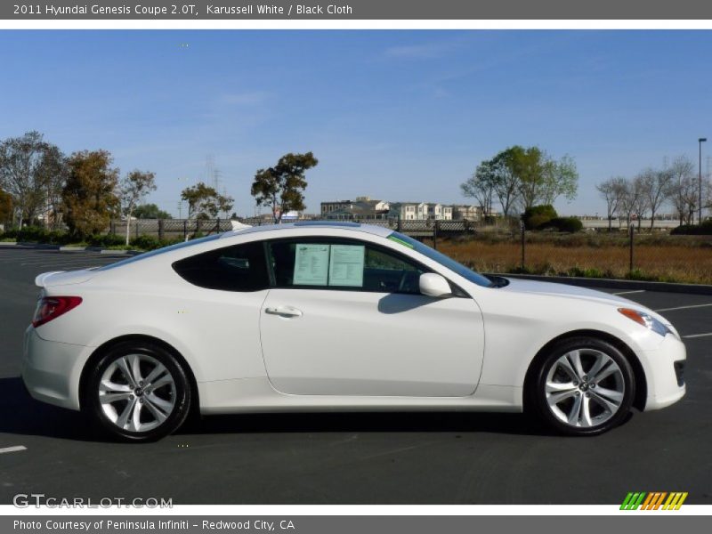 Karussell White / Black Cloth 2011 Hyundai Genesis Coupe 2.0T