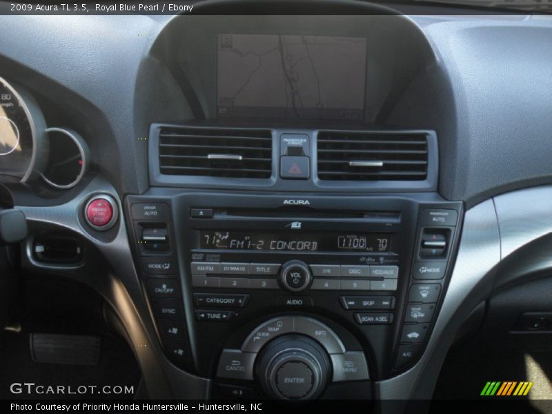 Royal Blue Pearl / Ebony 2009 Acura TL 3.5