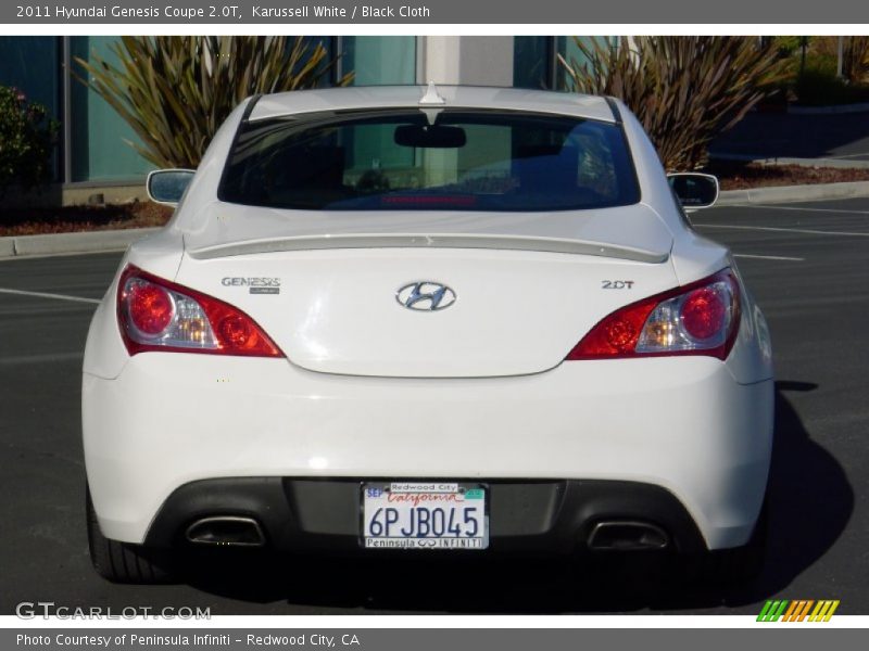 Karussell White / Black Cloth 2011 Hyundai Genesis Coupe 2.0T
