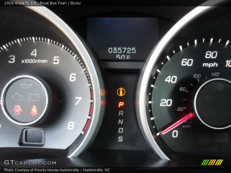 Royal Blue Pearl / Ebony 2009 Acura TL 3.5