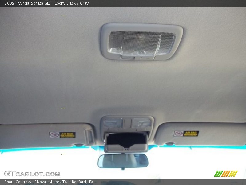 Ebony Black / Gray 2009 Hyundai Sonata GLS