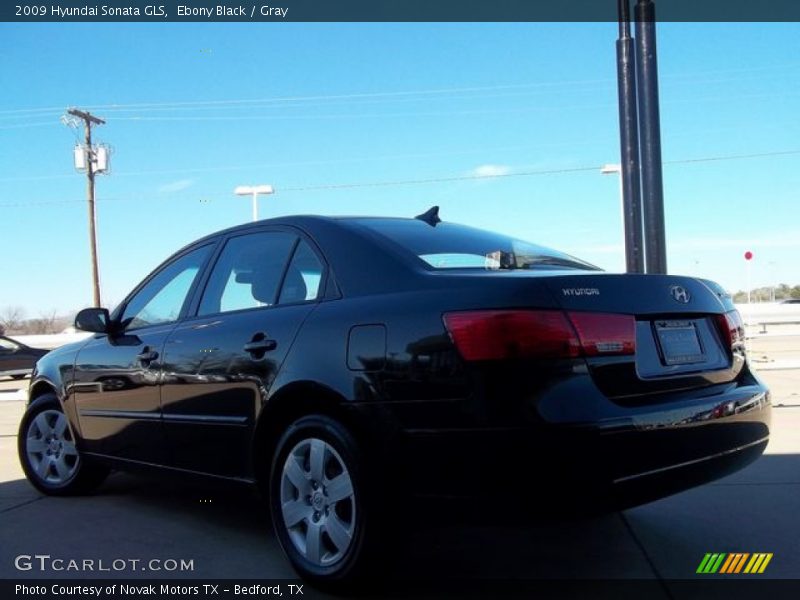 Ebony Black / Gray 2009 Hyundai Sonata GLS